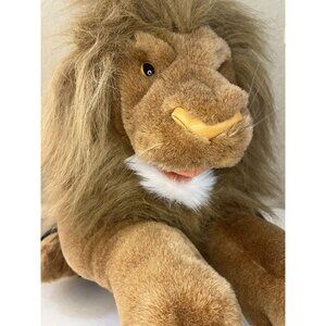 Folkmanis Full Body Lion Hand Puppet 22 Inch Large Plush Folktails EUC No Tag